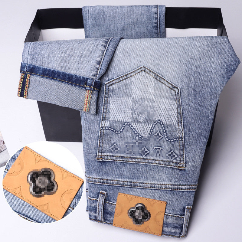 Stretch high-quality casual jeans
